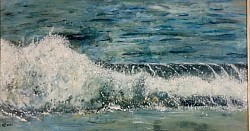 Waves acrylic painting                     by Martina Sommer